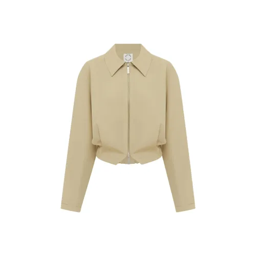 WITH JEAN SS25 FRED Куртка Куртки Пальто Женские Бежевый
