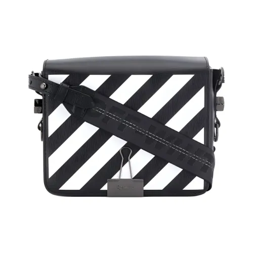 Off Белый Кожа Сумка через плечо Стандартная Унисекс Черный