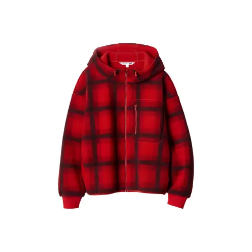 UNIQLO x JW Anderson JW Anderson Uniqlo JW Anderson Co Branded Series FW23 Куртки Пальто Женские Кораллово-красный