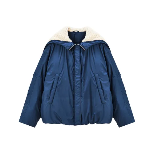 SOLWEIGE Пуховик Женский Темно-Серый Синий