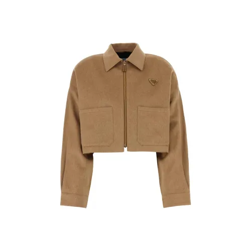 PRADA Khaki Женские Куртки