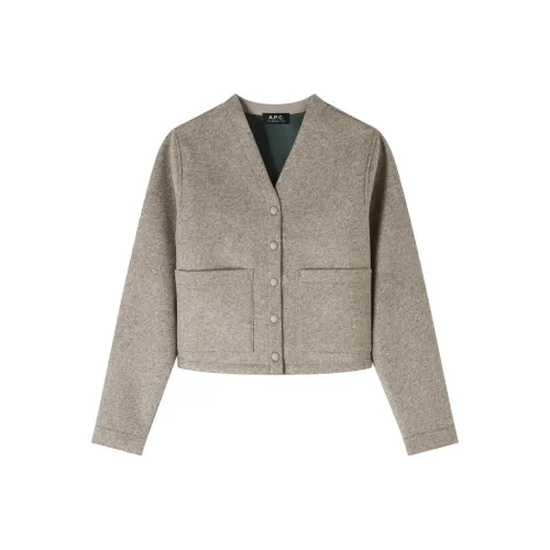 A.P.C FW24 Куртки и Пальто Женские Бежевые