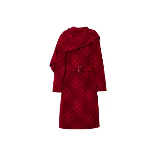Burberry Женское красное пальто