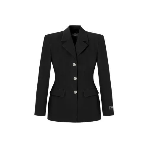 VERSACE FW23 Бизнес-костюм Пальто Женское Черное