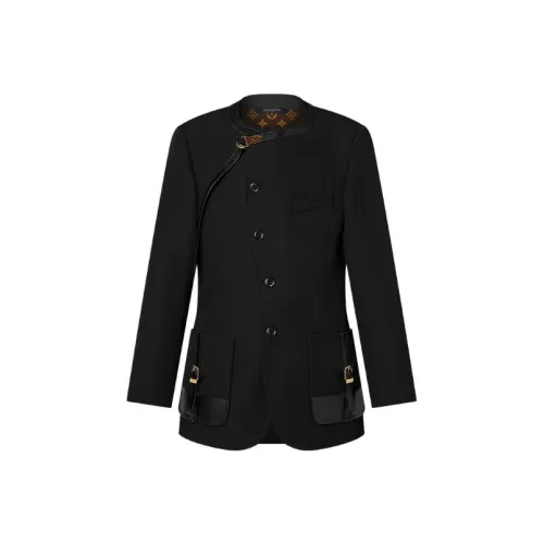 LOUIS VUITTON Бизнес-костюм Пальто Женское Черное