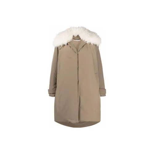 STELLA MCCARTNEY Хаки Женское Пальто
