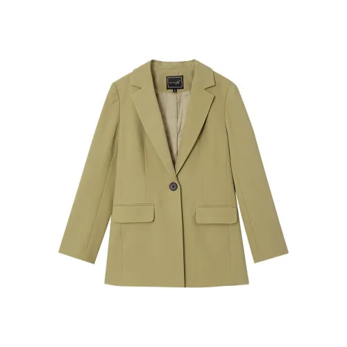 OUNIXUE Горохово-зеленый Женские офисные костюмы