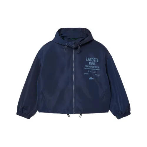Куртки и пальто LACOSTE Collaboration женские темно-синие