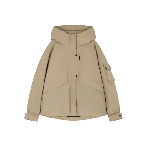 Mo Han Yi Mei Пуховик Женский Хаки