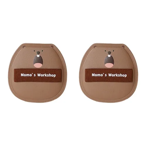 MomosWorkshop Groundhog Хлопковая конфета Хлопковая конфета 2 шт Розовый Макияж Губка Основа Настройка