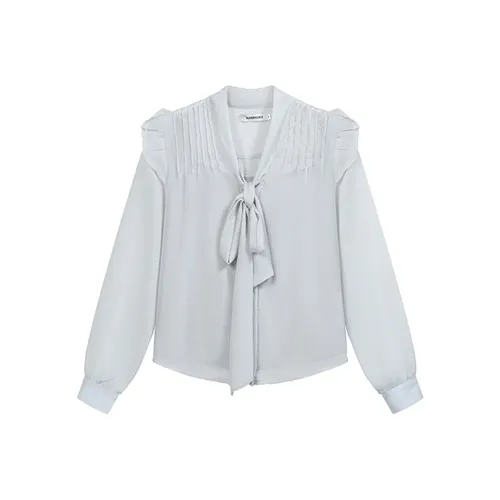 JOSR Шифон Рубашка Женская Белая
