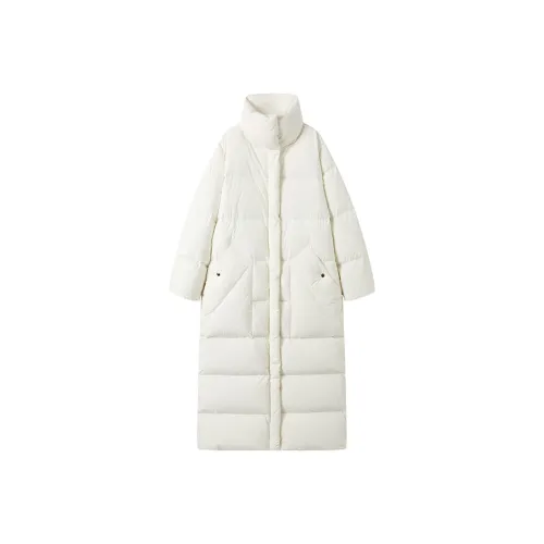 GREEN BELT Пуховик Женские Лебединый Белый