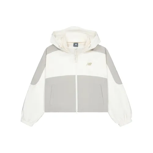 New Balance совместный бренд Беговые Куртки и Пальто Женские Слоновая кость