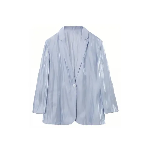 OVV Светло-синий Однотонный 13 Женские Офисные костюмы