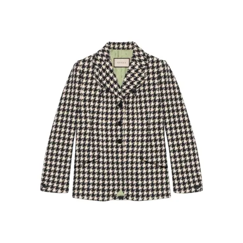 GUCCI FW21 Куртки и пальто Женские Черный Белый