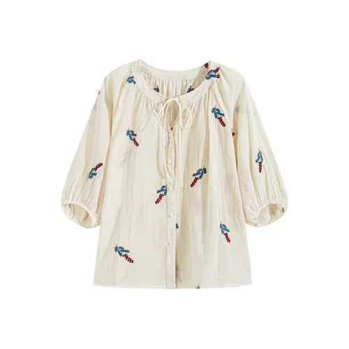 PLAY BUSH Рубашка Женская Абрикос