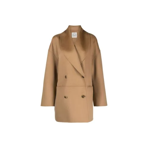 TOTEME Верблюжье-коричневый Женское пальто