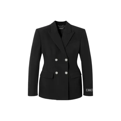 VERSACE Бизнес костюм пальто женское черное