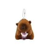 Виноградный молочно-чайный капибара + нитка бусин