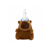 Синий цветочный дизайн Капибара + нитка с бусинами