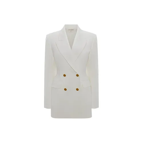 Alexander McQueen Бизнес-костюм Пальто Женское Белое