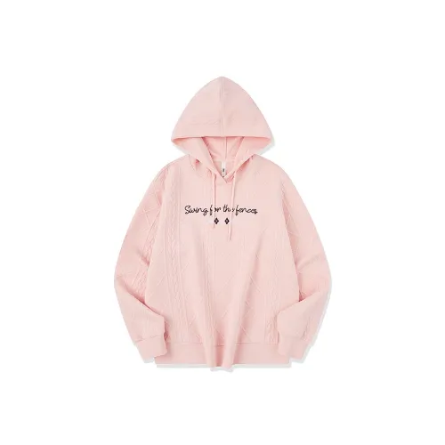 QIAODAN Sports Life Collection Толстовка Женская Облачно-Розовая