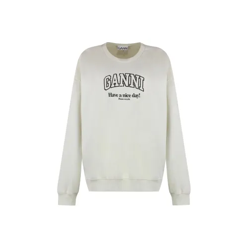 GANNI Толстовка Женская Белая EGRET