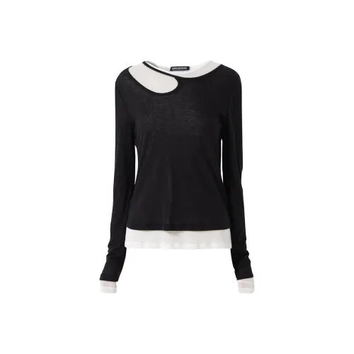 SOON FLOWER Трикотаж Женский Черный