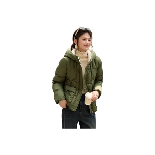 XWI Пуховик Женские Бамбук Зеленый
