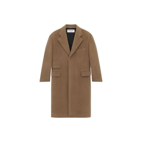 SAINT LAURENT SS23 Пальто Женское Коричневый