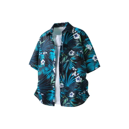 BEAR UNION Синие Унисекс Рубашки