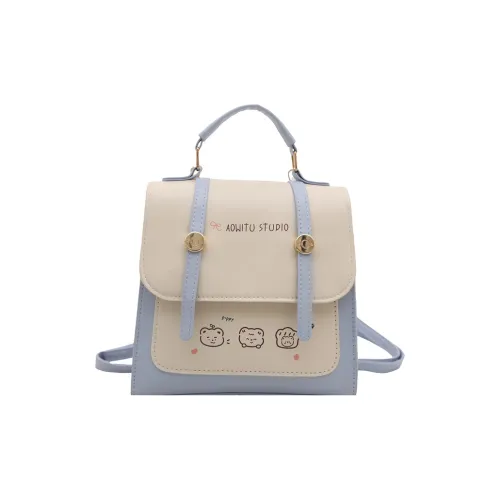 FCTOSSR ПУ (полиуретан) Рюкзак Женский Белый Розовый Синий Кофейный Серебряный