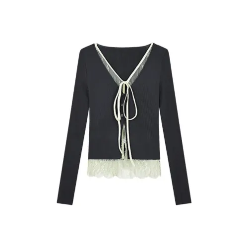 SLEEP AT 11 Трикотаж Женский Серый