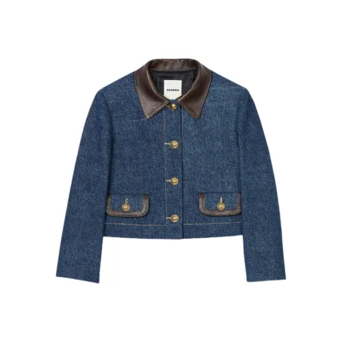 Sandro Куртки и Пальто Женские Синие