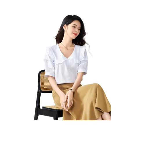 Love Elaine Рубашка Стандартная Женская Белая