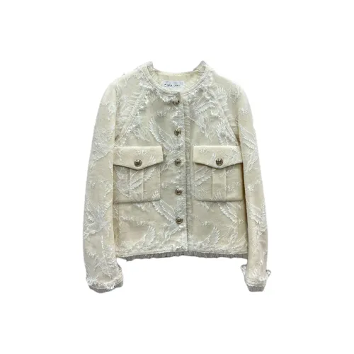 CHANEL 20K Осенне-зимняя коллекция Equestrian Куртки и Пальто Женские Белые