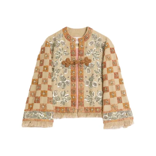 Valentino SS25 Куртки и Пальто Женские Желтые