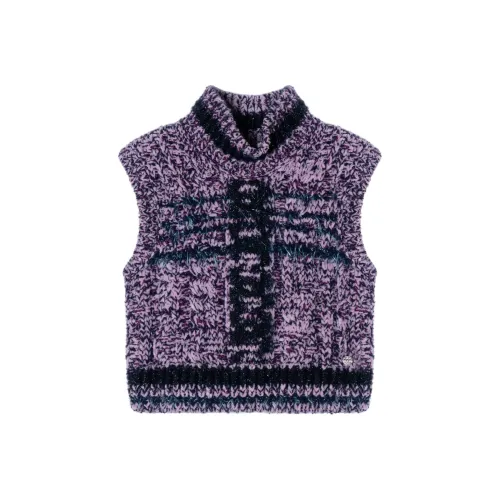 CHANEL 2024 Весенне-летняя коллекция Трикотаж Женская Фиолетовая