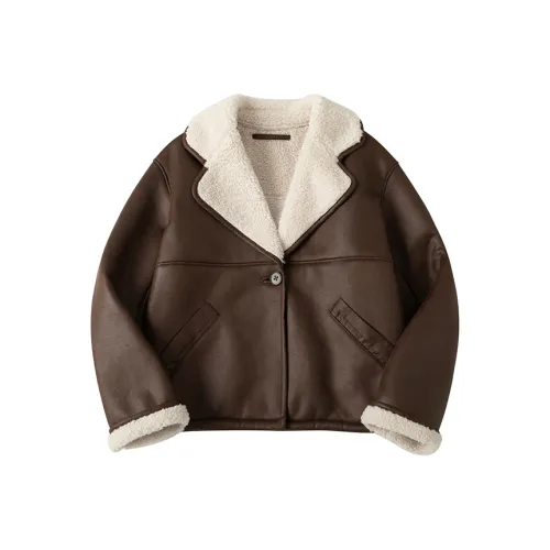 CYCLE DOCUMENT Куртки и Пальто Женские Коричневый