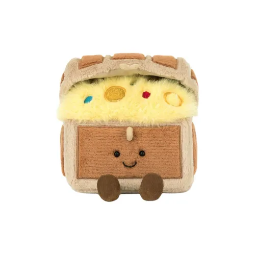 JELLYCAT Interesting Items Amuseables Treasure Box Куклы Плюшевая кукла Высота 16 см В сидячем положении