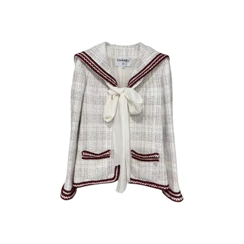 CHANEL Куртки и Пальто Женские Белые