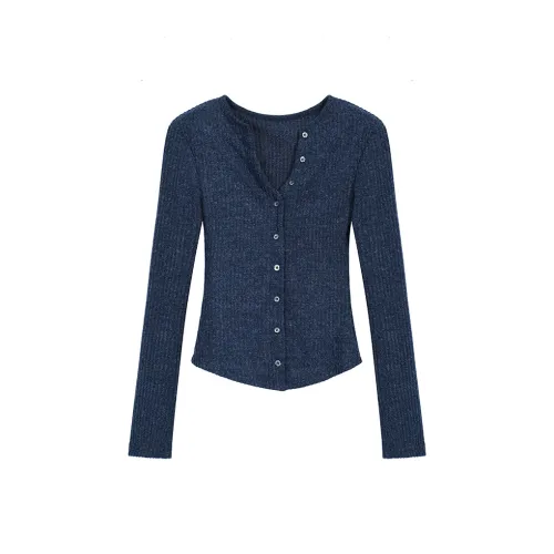 PAIN OR PLEASURE Трикотаж Женский Синий