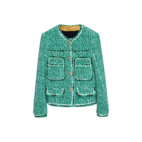 NancyCavally Зеленые Женские Куртки