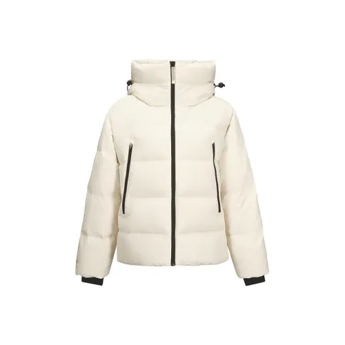 Skechers Mountain and Wild Outdoor Series Пуховик Женские Яичный Белый Цвет