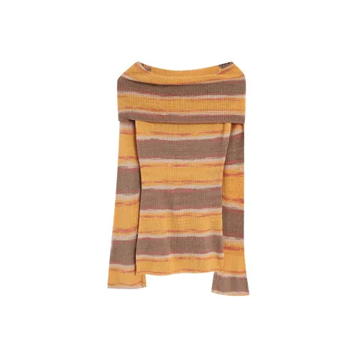 HAPG Градиентный Желтый Женские Трикотаж