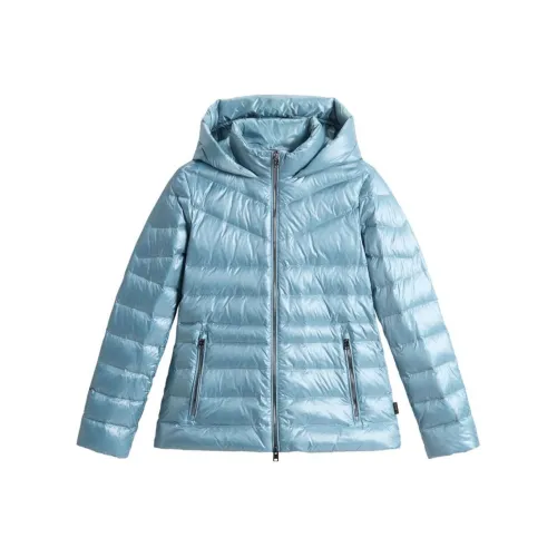 WOOLRICH FW24 Пуховик Женский Ледяной Синий