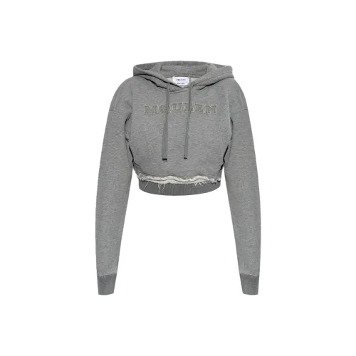 Alexander McQueen Толстовка Женская Серого цвета
