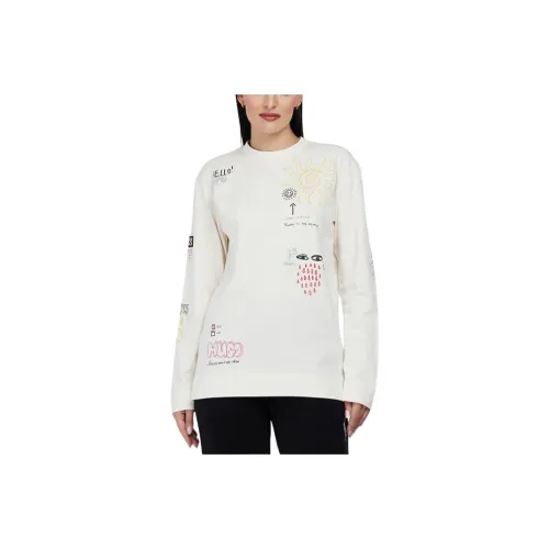 HUGO BOSS Экрю Женские Свитшоты