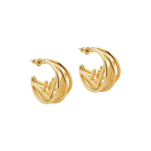 FENDI Brass Earrings Женские