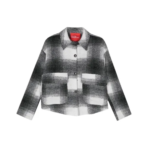 MERCI Куртки Пальто Женские Черный Белый